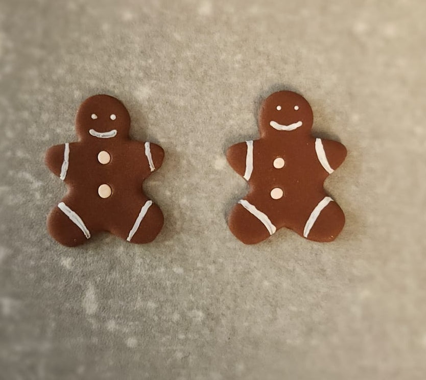 Gingerbread Man Earrings