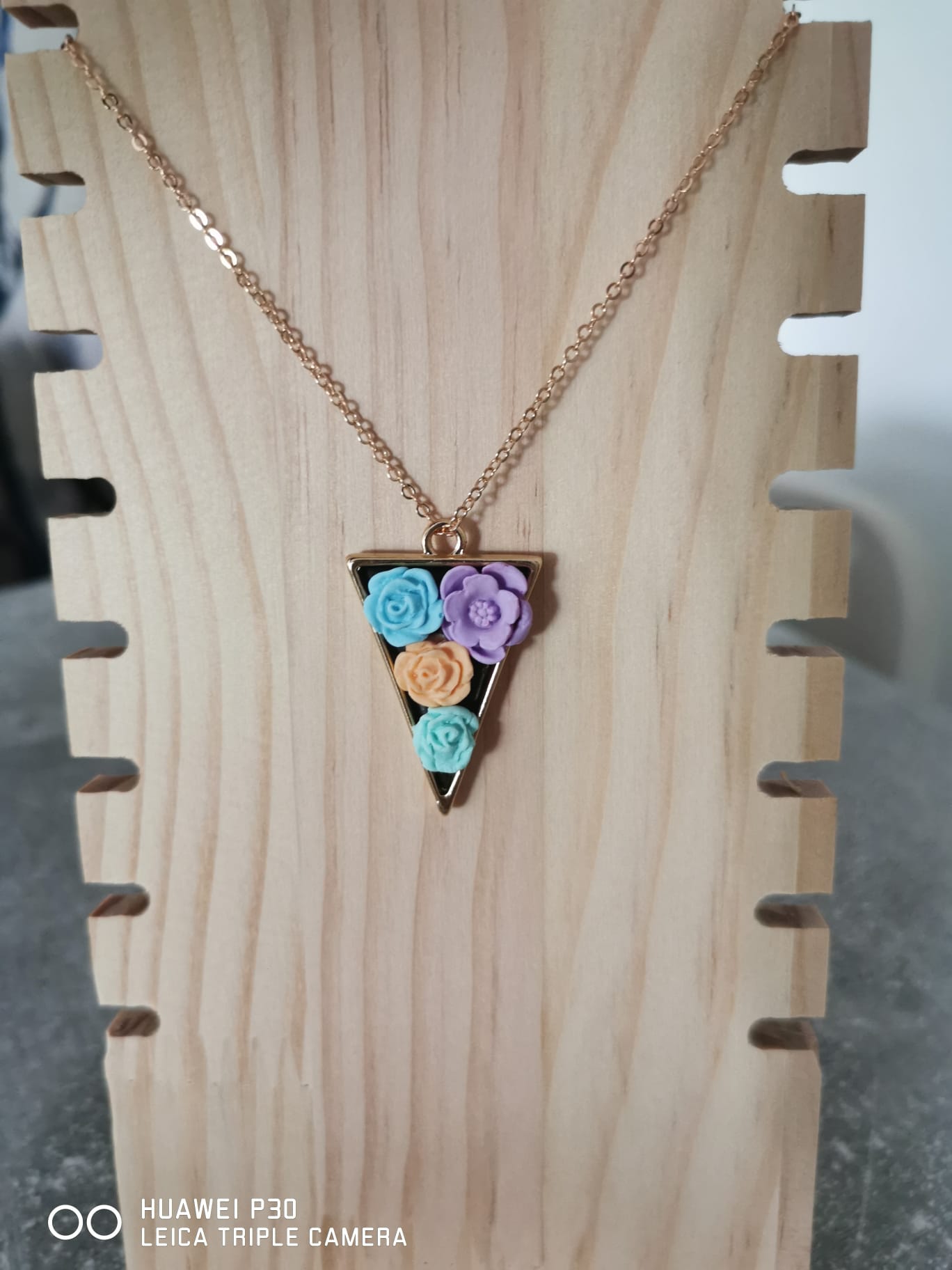 Triangle Blossom Necklace