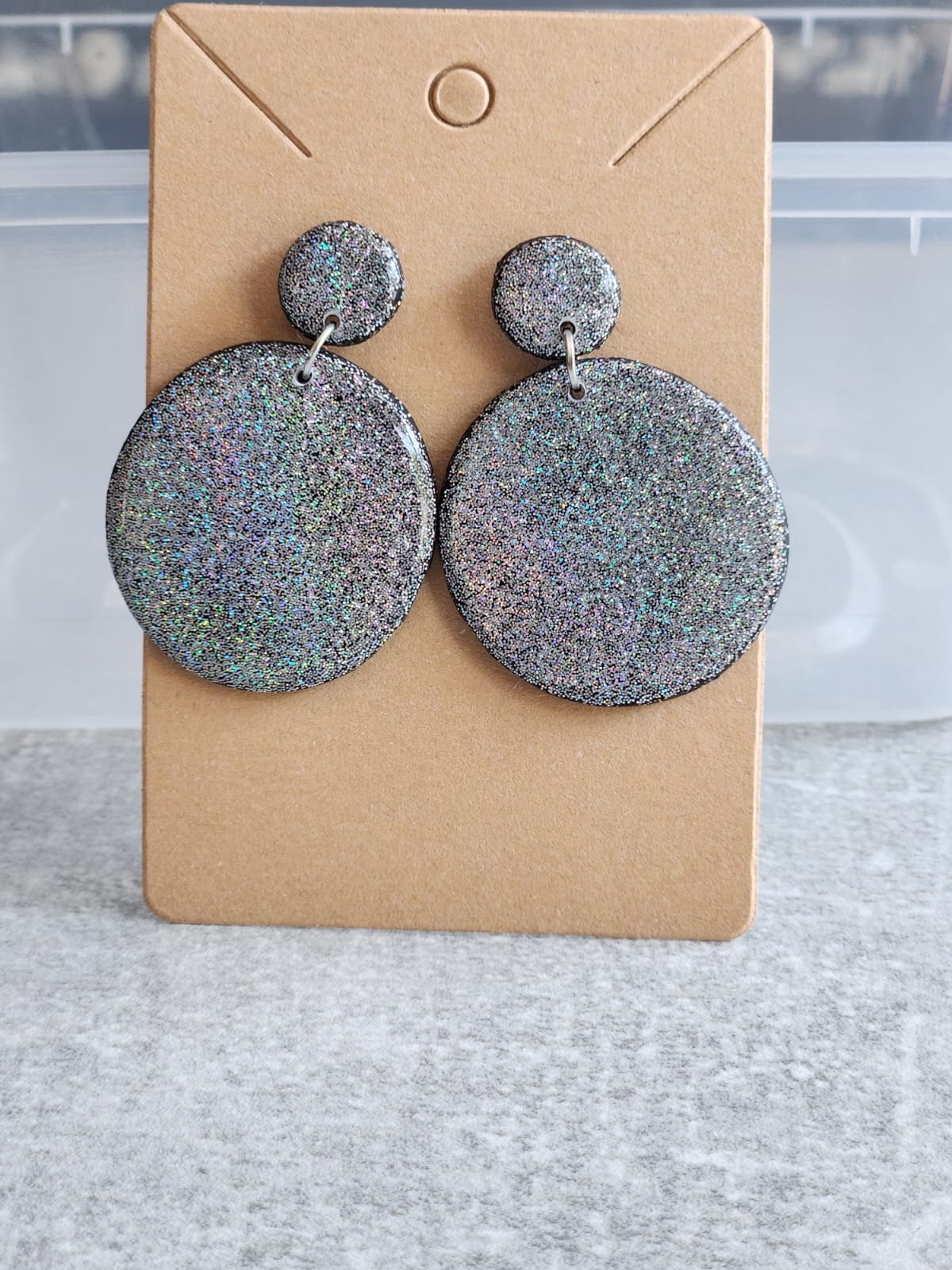 Cosmic Glitter coating with resin