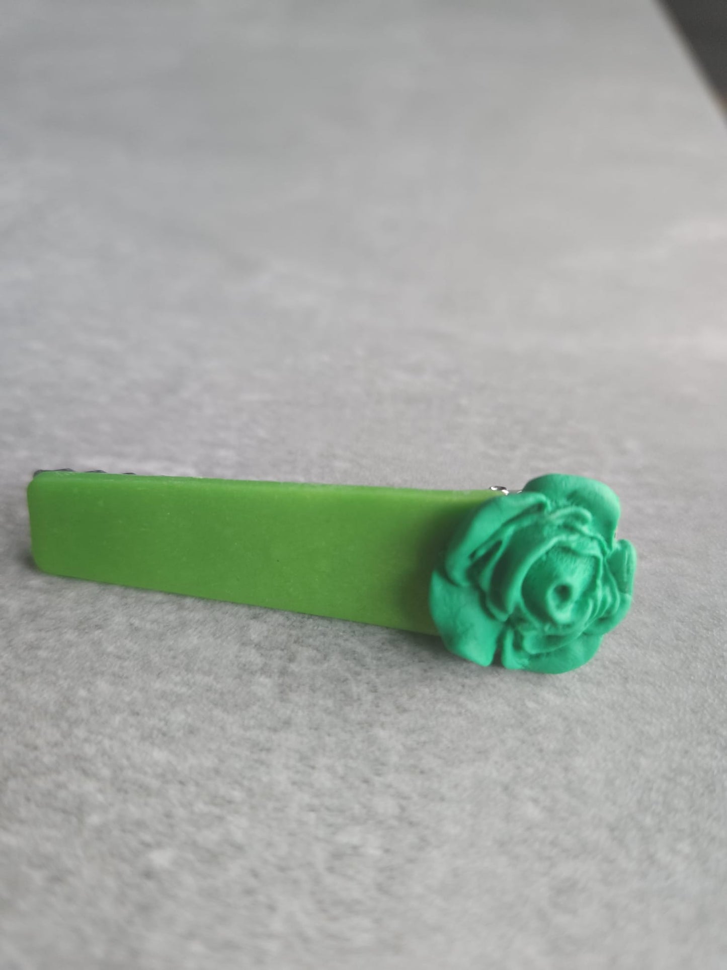 Green Flora Hair clip