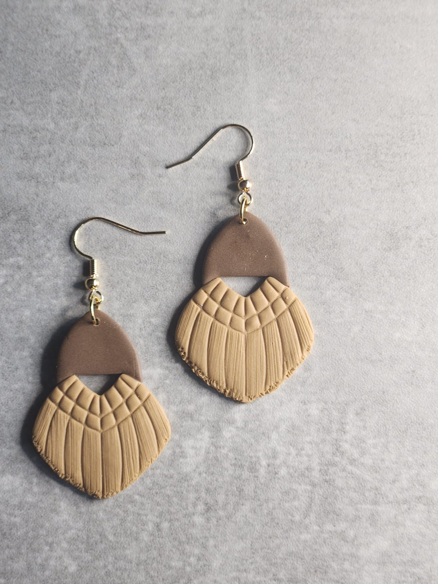 Textured Fan Earrings