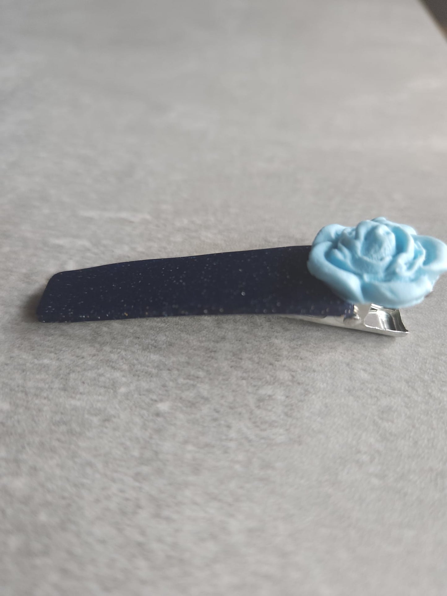 Light Blue Flora Hair clip