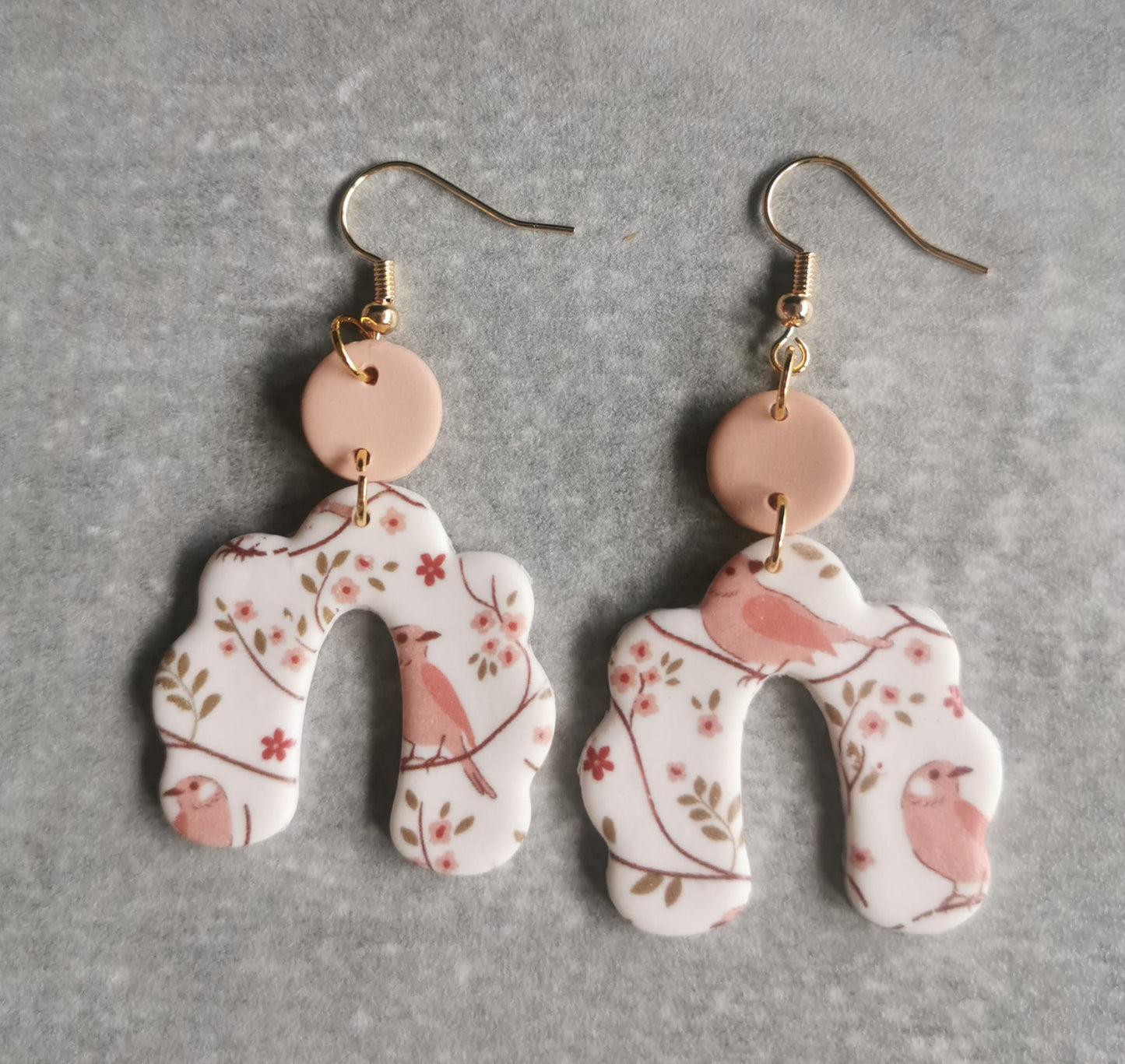 Bird and Blossom Earrings