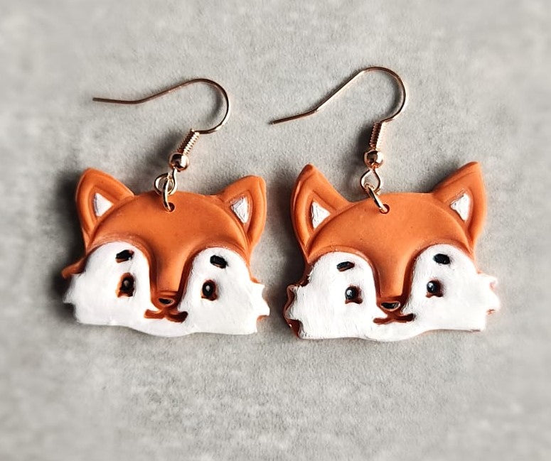 Fox Face Earrings