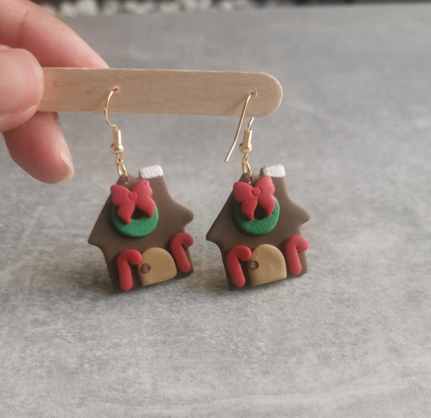 Gingerbread House Earrings