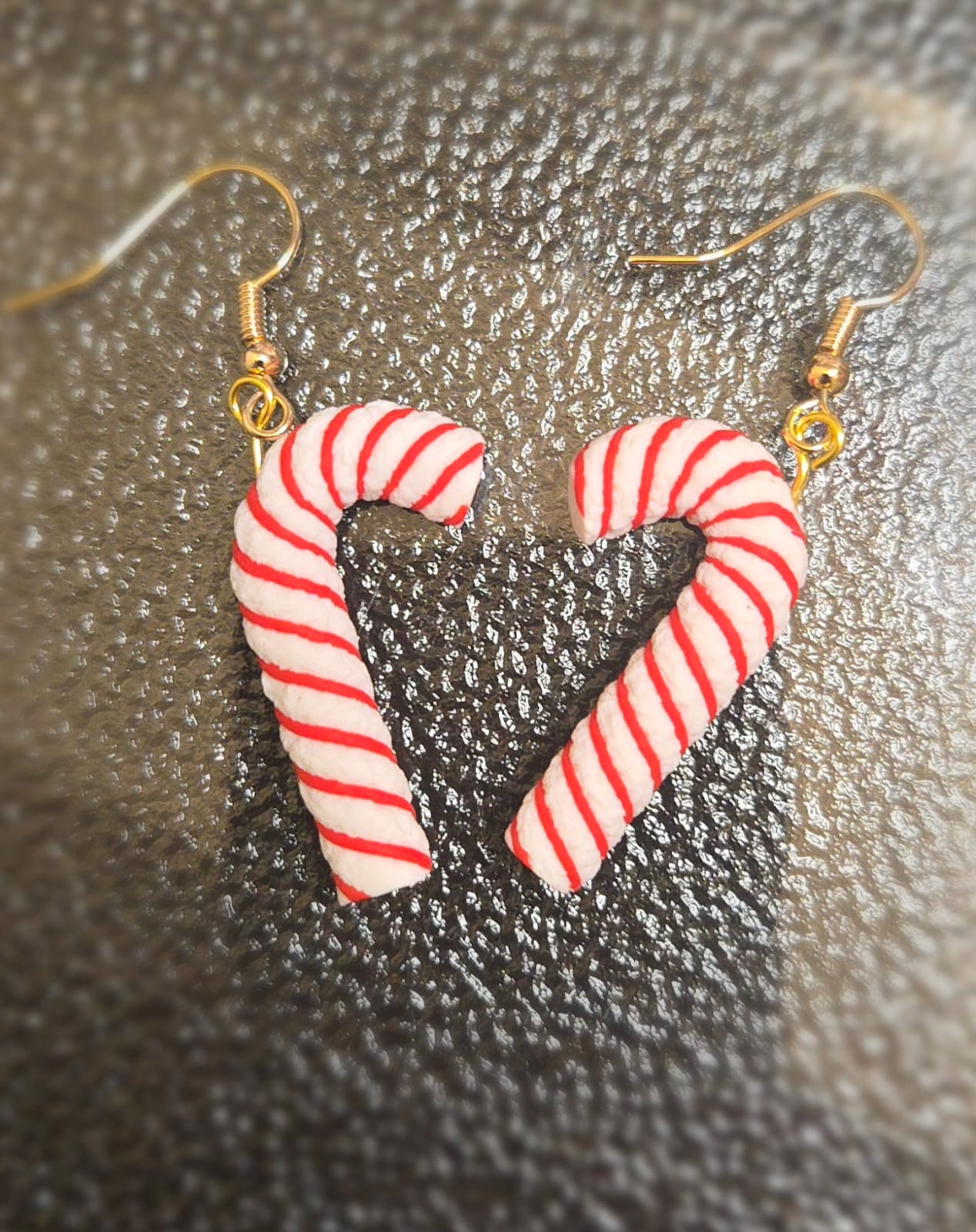 Candy Cane Dangle Earrings