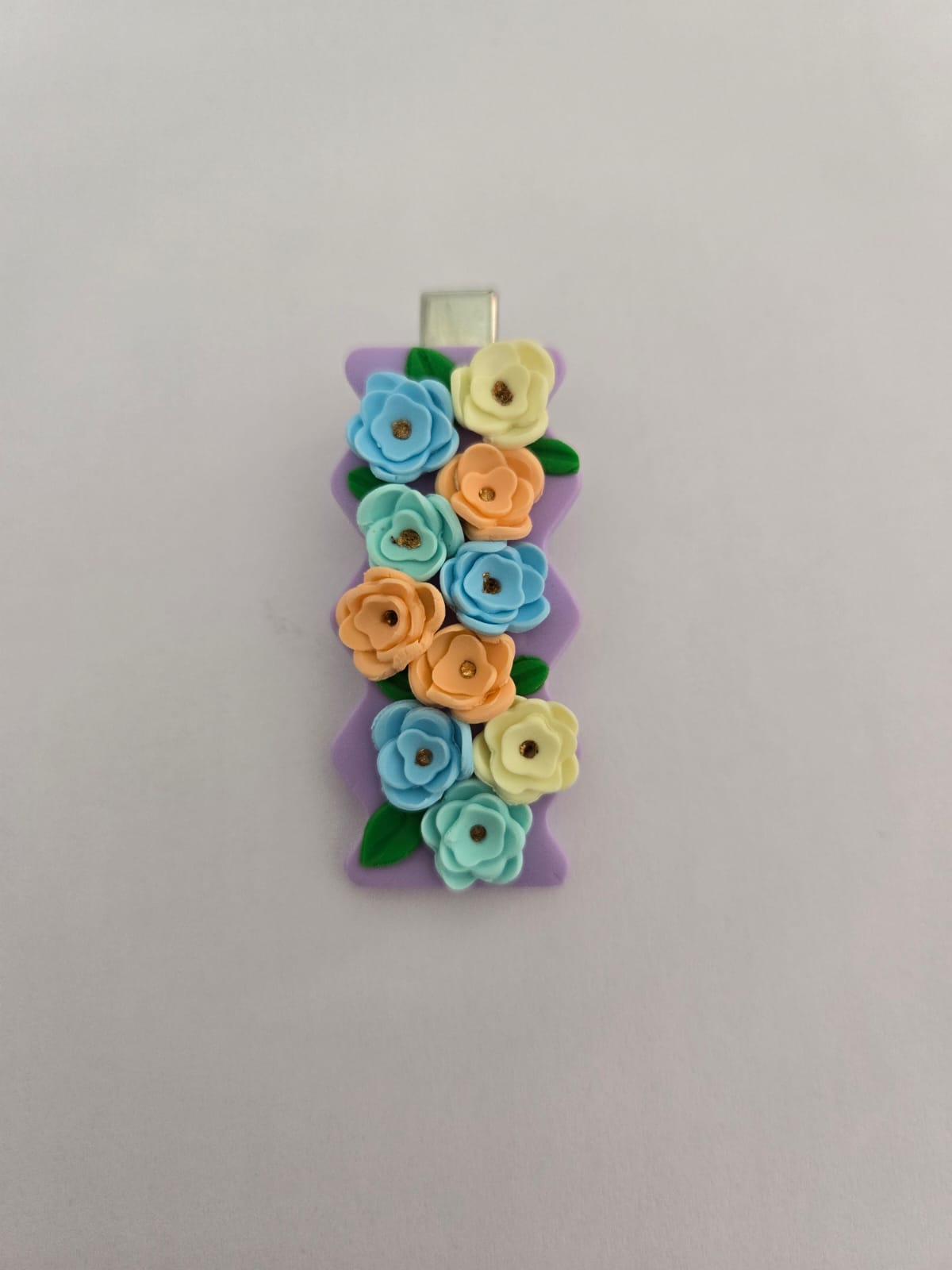 Pastel Floral Hair Clip