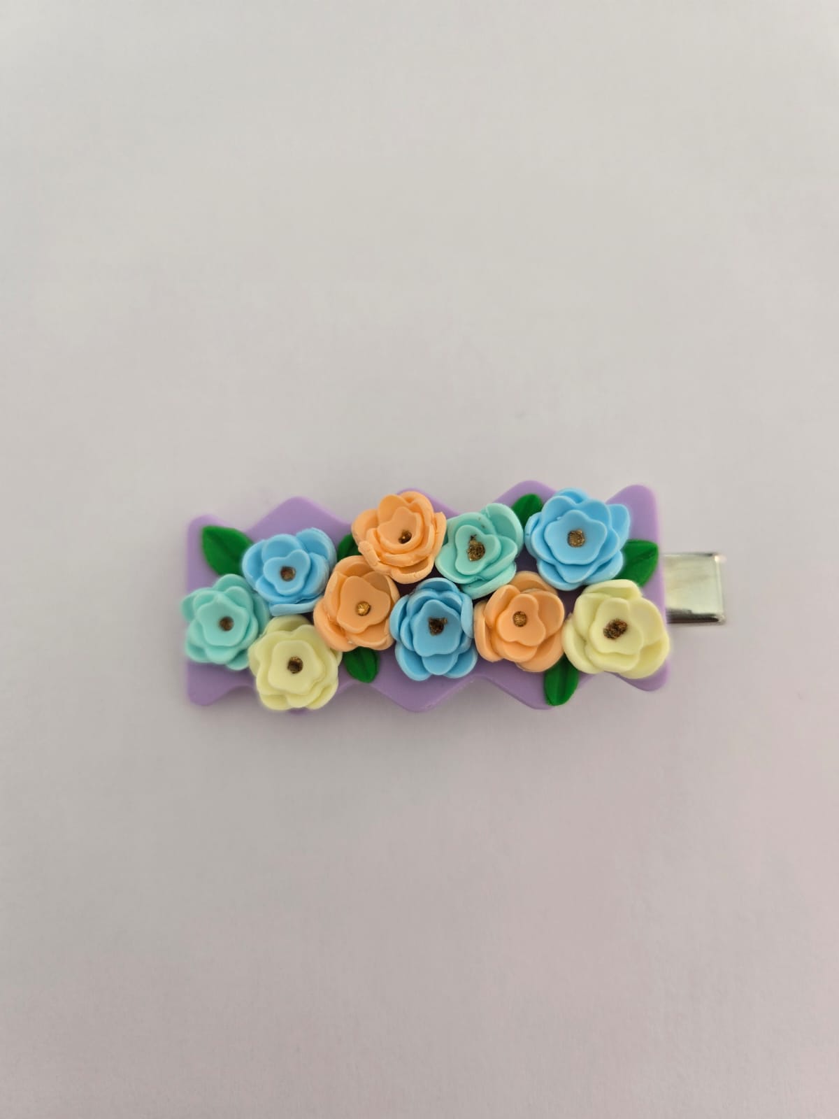 Pastel Floral Hair Clip