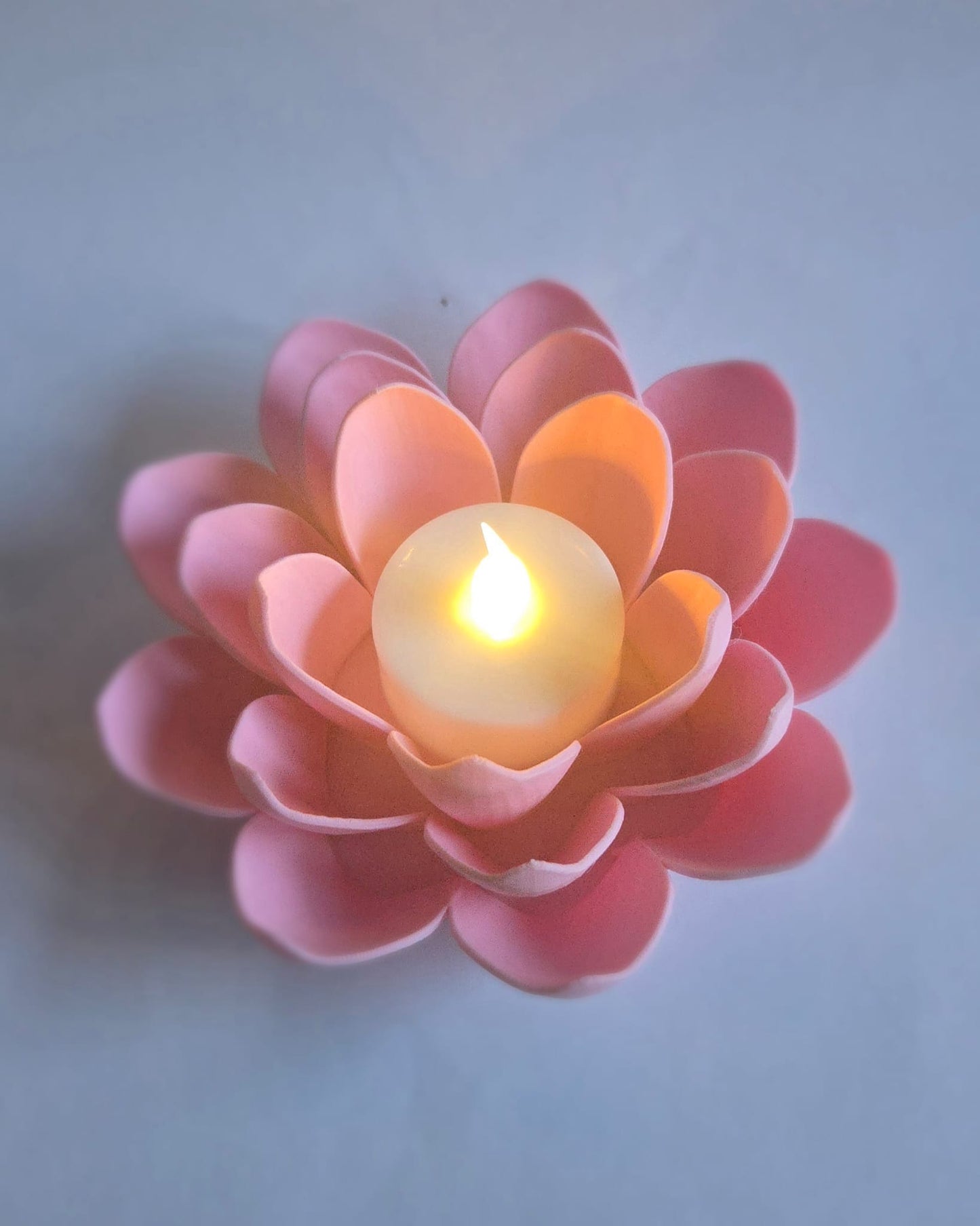 3D Lotus Candle Holder