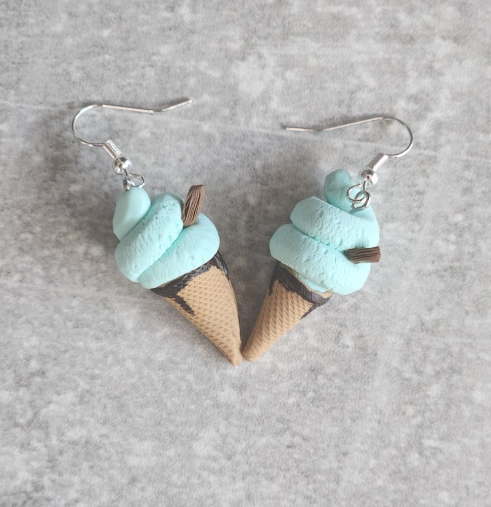 Mint Ice Cream Cone