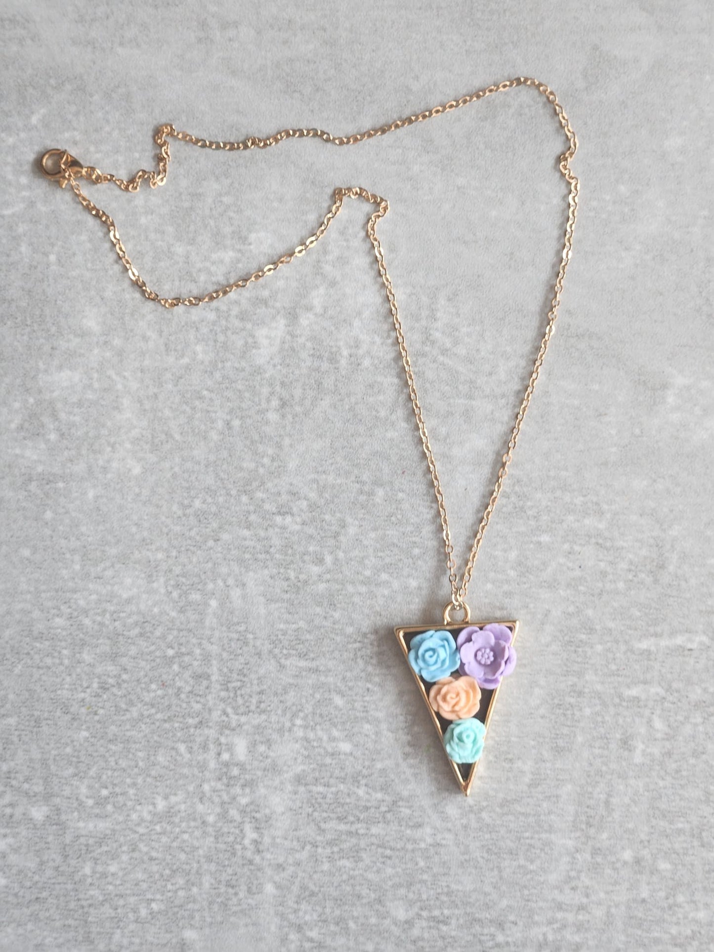 Triangle Blossom Necklace