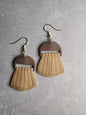 Neutral Fan-Shaped Earrings