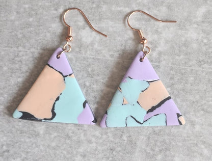 Pastel triangle colours
