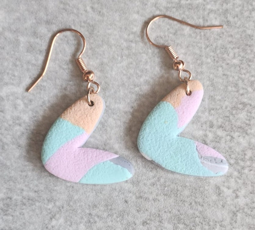 Pastel heart shape.